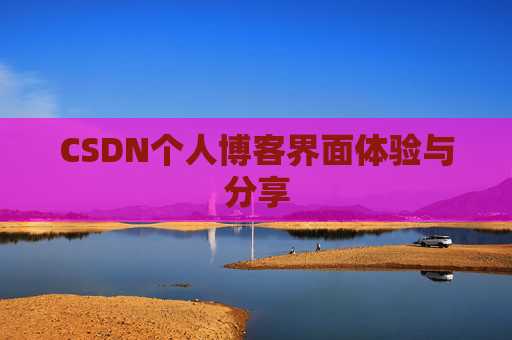CSDN个人博客界面体验与分享